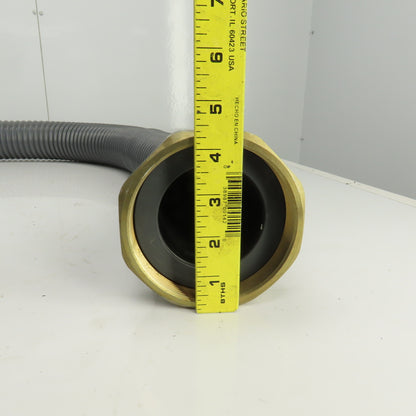 AGIE Agiecut 100 2-1/2" ID PVC Suction Hose 79" OAL Straight Fittings