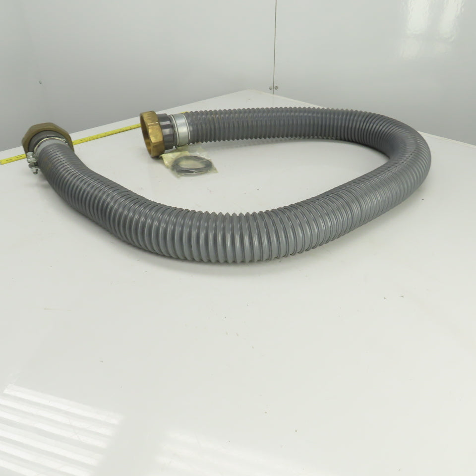 AGIE Agiecut 100 2-1/2" ID PVC Suction Hose 79" OAL Straight Fittings