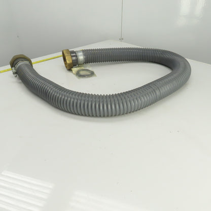 AGIE Agiecut 100 2-1/2" ID PVC Suction Hose 79" OAL Straight Fittings