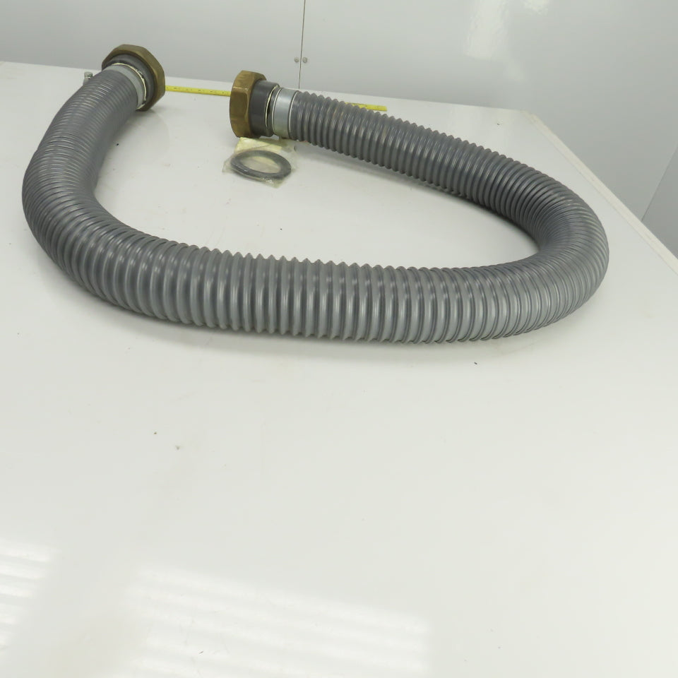 AGIE Agiecut 100 2-1/2" ID PVC Suction Hose 79" OAL Straight Fittings