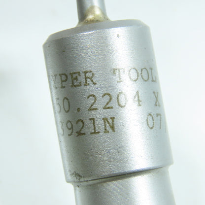 Hyper Tool 5.5mm .2204" x 10" Carbide Tipped Gun Drill Single Flute Coolant Fed