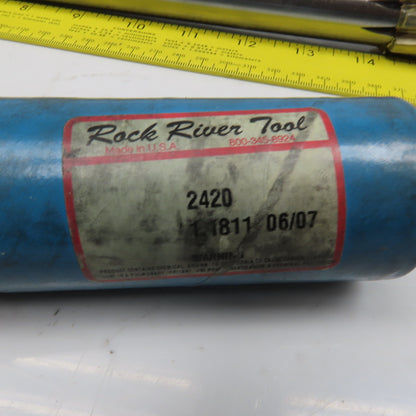 Rock River Tool 1.1811 Diam. 8 Flute Spiral End Mill 1" Smooth Shank 3" LOC
