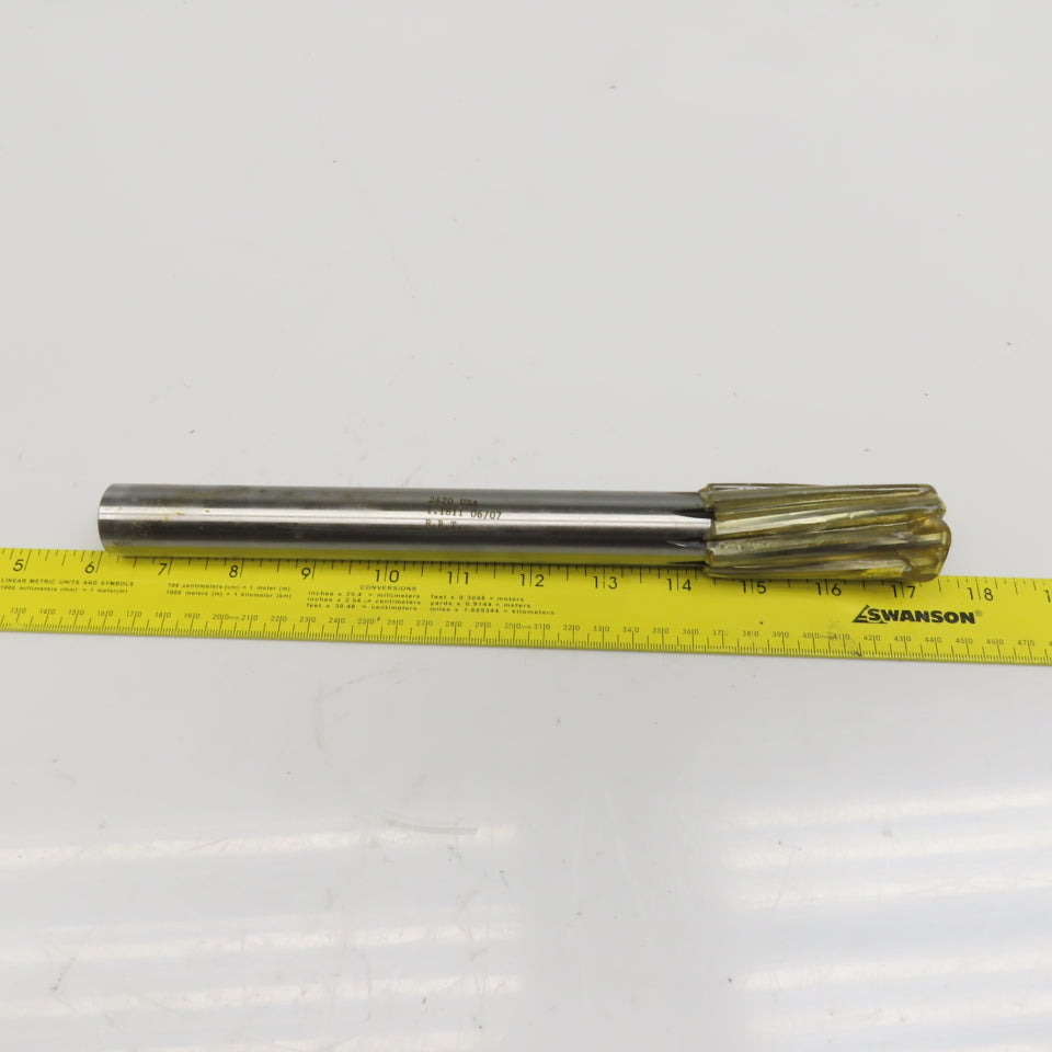 Rock River Tool 1.1811 Diam. 8 Flute Spiral End Mill 1" Smooth Shank 3" LOC