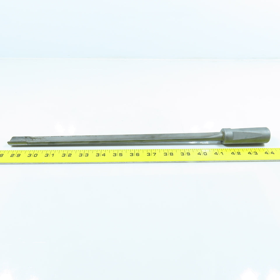 37/64" .5781" x 16" Carbide Tipped Gun Drill Single Flute Coolant Fed