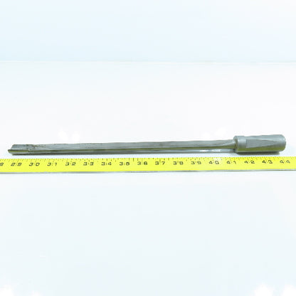 37/64" .5781" x 16" Carbide Tipped Gun Drill Single Flute Coolant Fed