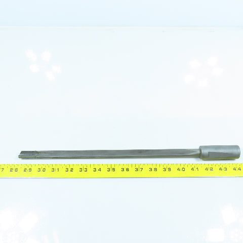 37/64" .5781" x 16" Carbide Tipped Gun Drill Single Flute Coolant Fed