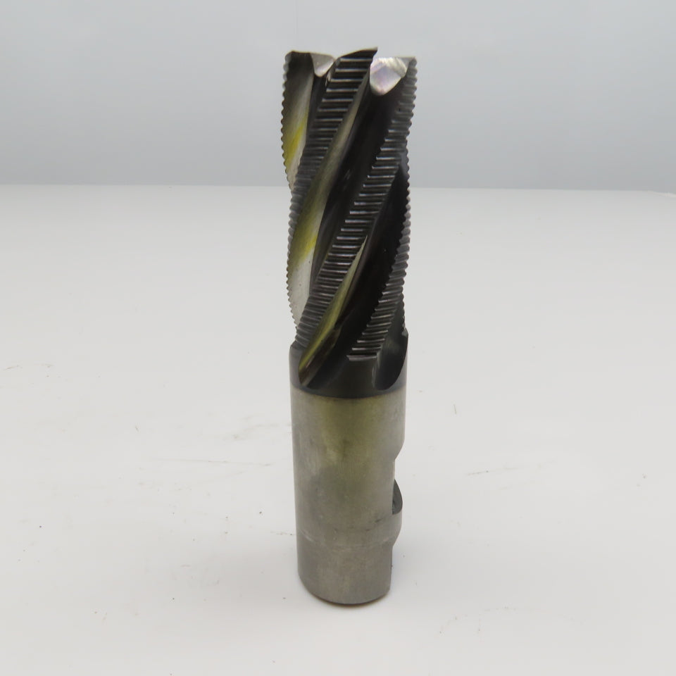 Hanita 1" Diam. 5 Flute Spiral Roughing End Mill M42 Cobalt 1" Weldon 2" LOC