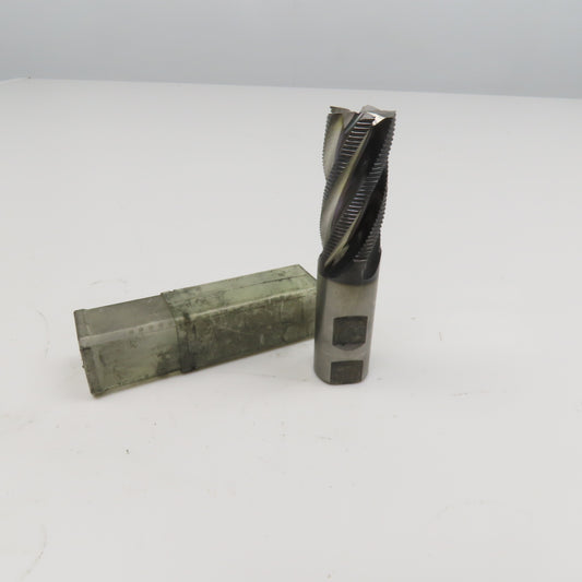 Hanita 1" Diam. 5 Flute Spiral Roughing End Mill M42 Cobalt 1" Weldon 2" LOC