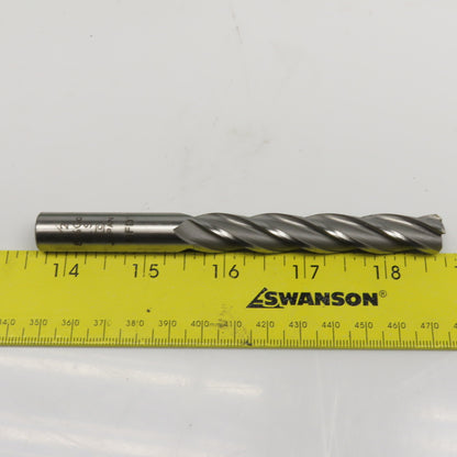 E.C EMX416 1/2" Diam. 4 Flute Spiral End Mill 1/2" Weldon 3" LOC 5" OAL