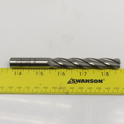 E.C EMX416 1/2" Diam. 4 Flute Spiral End Mill 1/2" Weldon 3" LOC 5" OAL
