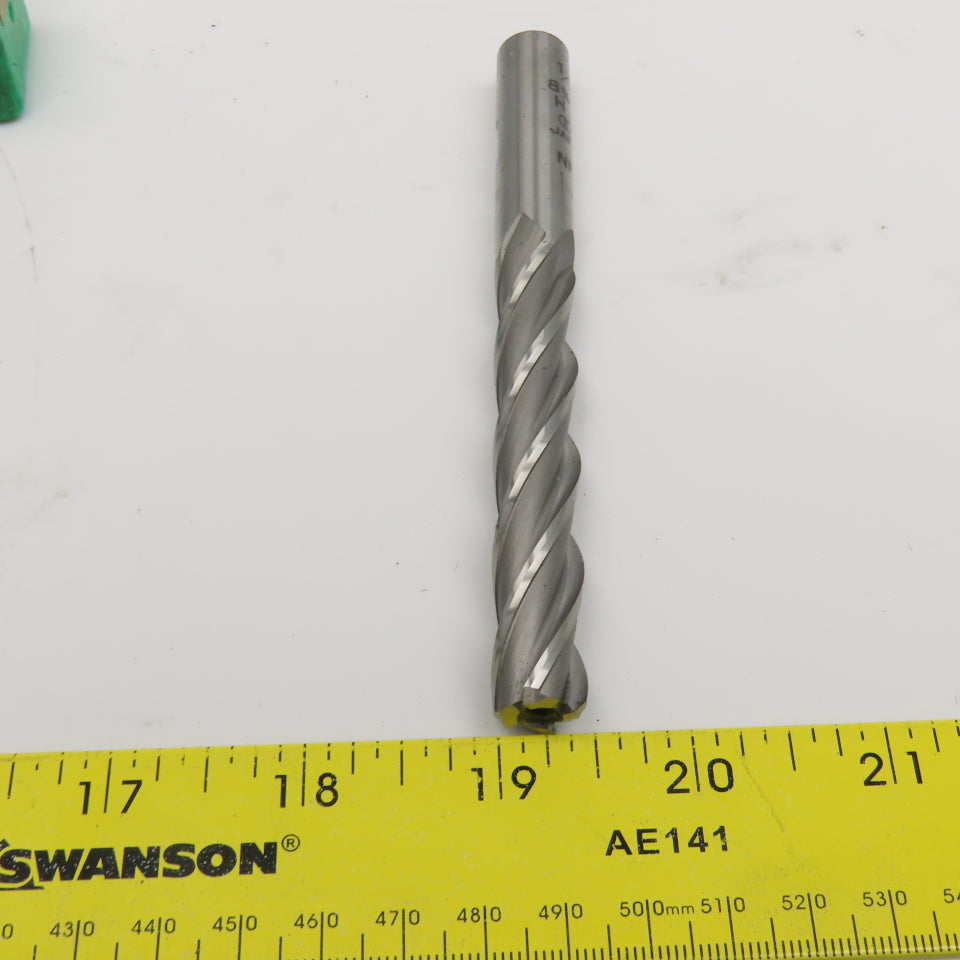 E.C EMX416 1/2" Diam. 4 Flute Spiral End Mill 1/2" Weldon 3" LOC 5" OAL