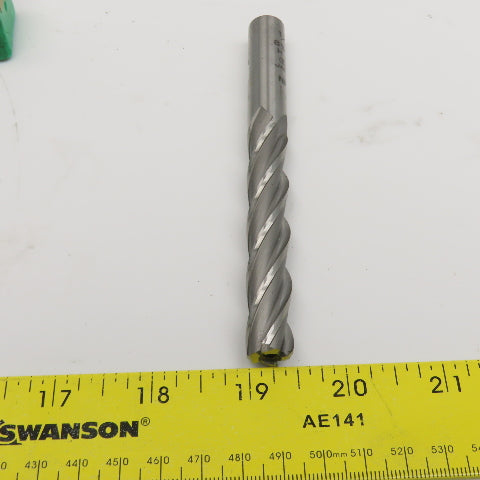 E.C EMX416 1/2" Diam. 4 Flute Spiral End Mill 1/2" Weldon 3" LOC 5" OAL