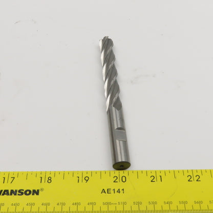 E.C EMX416 1/2" Diam. 4 Flute Spiral End Mill 1/2" Weldon 3" LOC 5" OAL