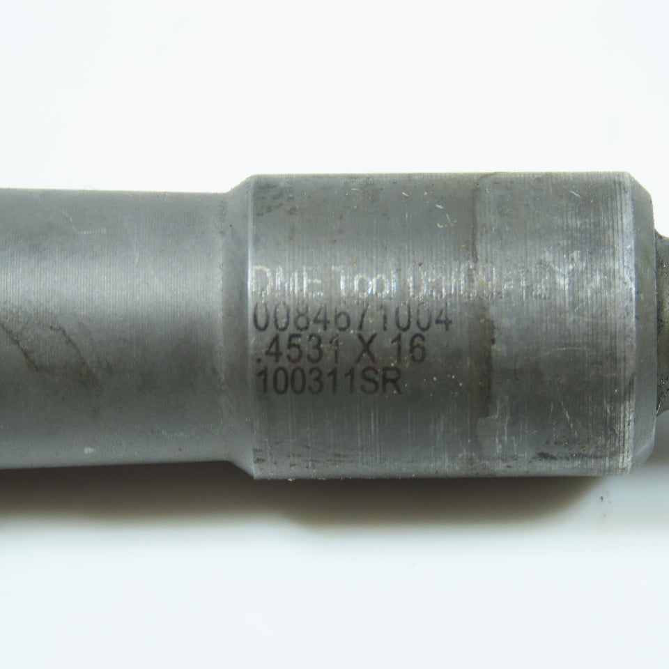 DME Tool 29/64" x 16" Carbide Tipped Gun Drill Single Flute Coolant Fed