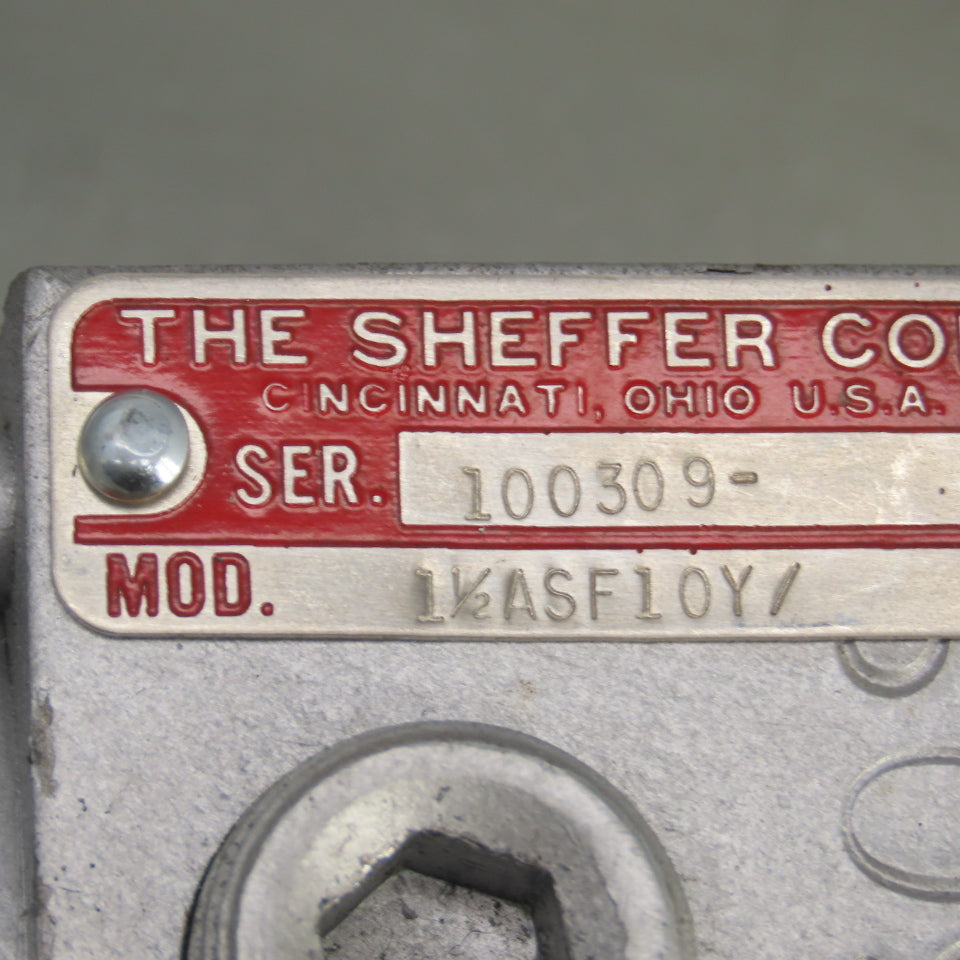 Sheffer 1-1/2ASF10Y Tandem Duplex Air Cylinder 10" Stroke 5/8" Rod 1-1/2" Bore