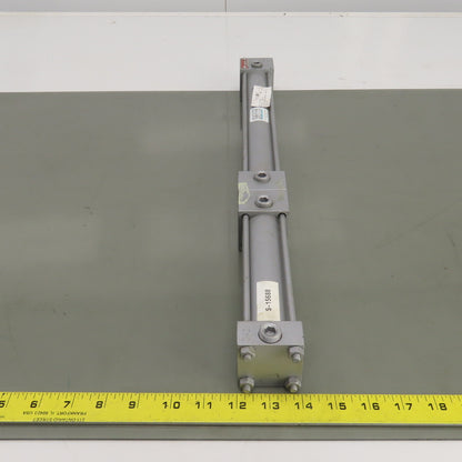 Sheffer 1-1/2ASF10Y Tandem Duplex Air Cylinder 10" Stroke 5/8" Rod 1-1/2" Bore
