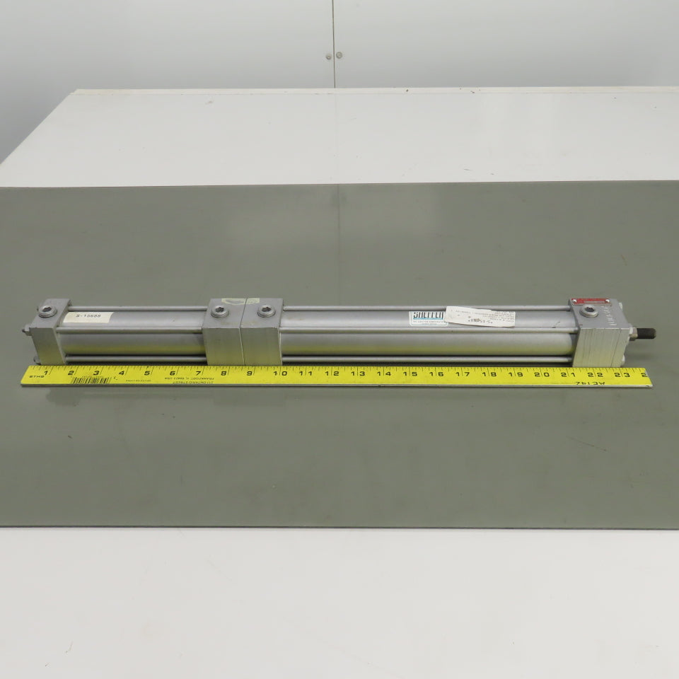 Sheffer 1-1/2ASF10Y Tandem Duplex Air Cylinder 10" Stroke 5/8" Rod 1-1/2" Bore