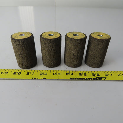 Gemini 57A24-R Portable Snagging Plug 1-1/2"x2-1/2"x3/8-24 Thread 24 Grit Lot/4