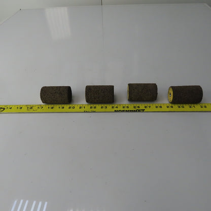 Gemini 57A24-R Portable Snagging Plug 1-1/2"x2-1/2"x3/8-24 Thread 24 Grit Lot/4