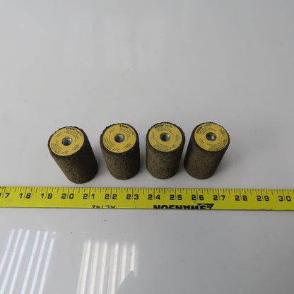 Gemini 57A24-R Portable Snagging Plug 1-1/2"x2-1/2"x3/8-24 Thread 24 Grit Lot/4