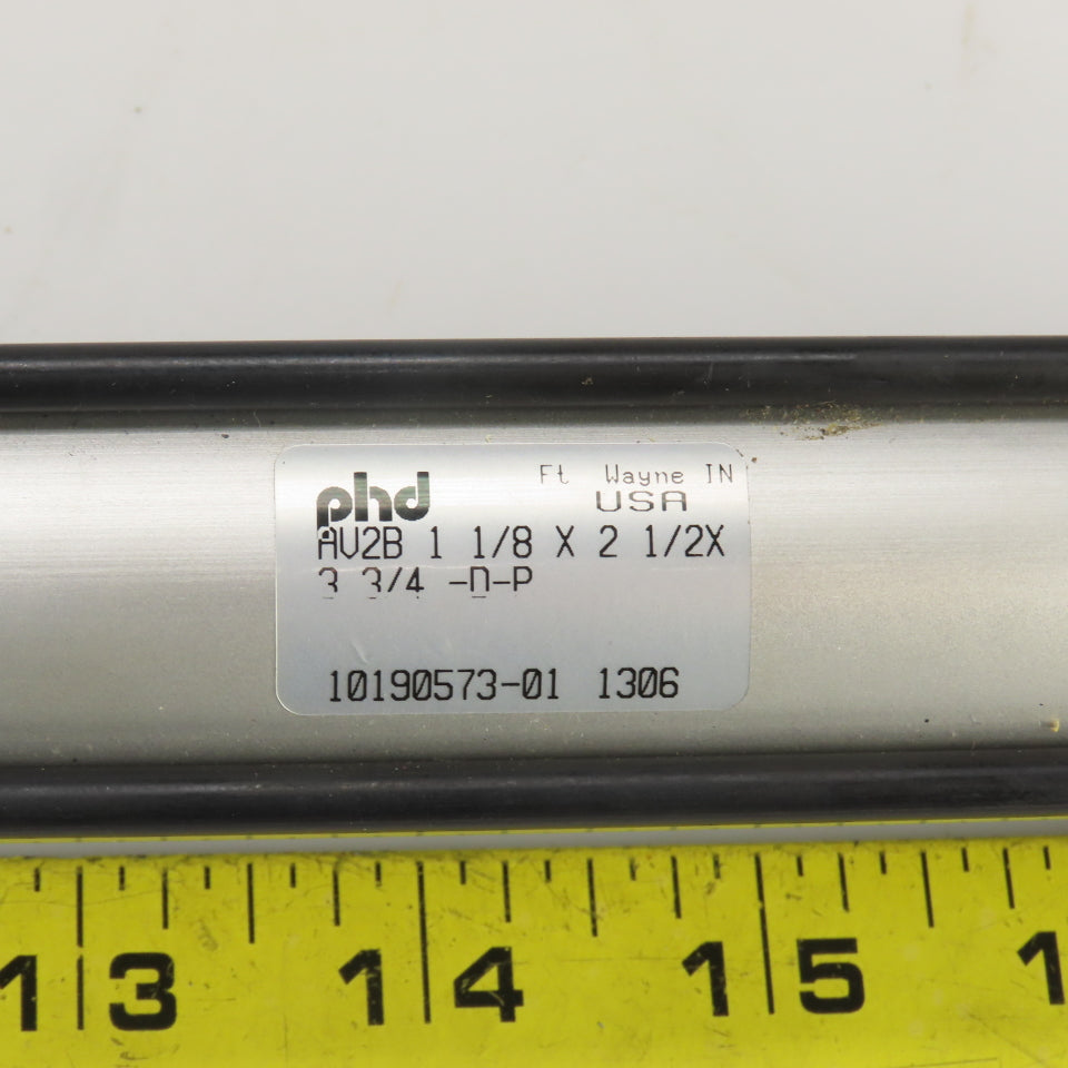 Parker AU2B Double Ended Inverter Cylinder 1-1/8" Bore 2-1/2"x 3-3/4" Stroke