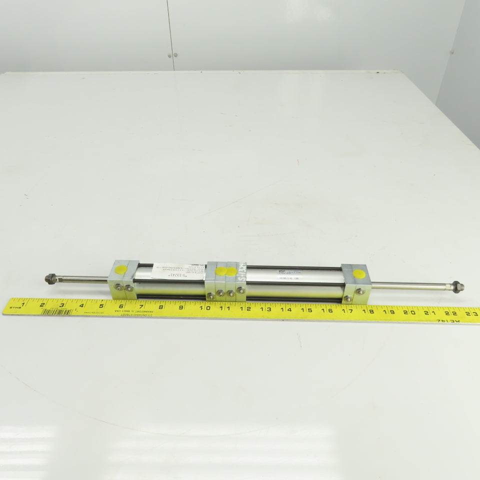 Parker AU2B Double Ended Inverter Cylinder 1-1/8" Bore 2-1/2"x 3-3/4" Stroke