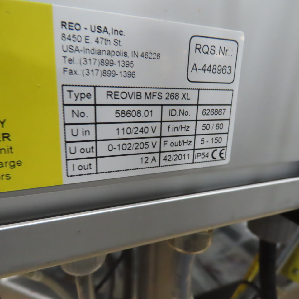 Flow Automation 220V Pharmaceutical Grade 42FPM Hopper Feeder Vibratory Sorter