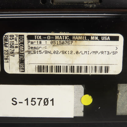 Tolomatic 05150767 BCS15/BNL02 Rodless Linear Screw Actuator 12" Travel 22" OAL