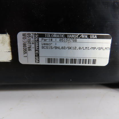 Tolomatic 05150766 BCS15/BNL02 Rodless Linear Screw Actuator 12" Travel 22" OAL