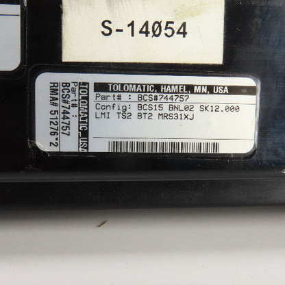 Tolomatic BCS744757 BCS15/BNL02 Rodless Linear Screw Actuator 12" Travel 22" OAL
