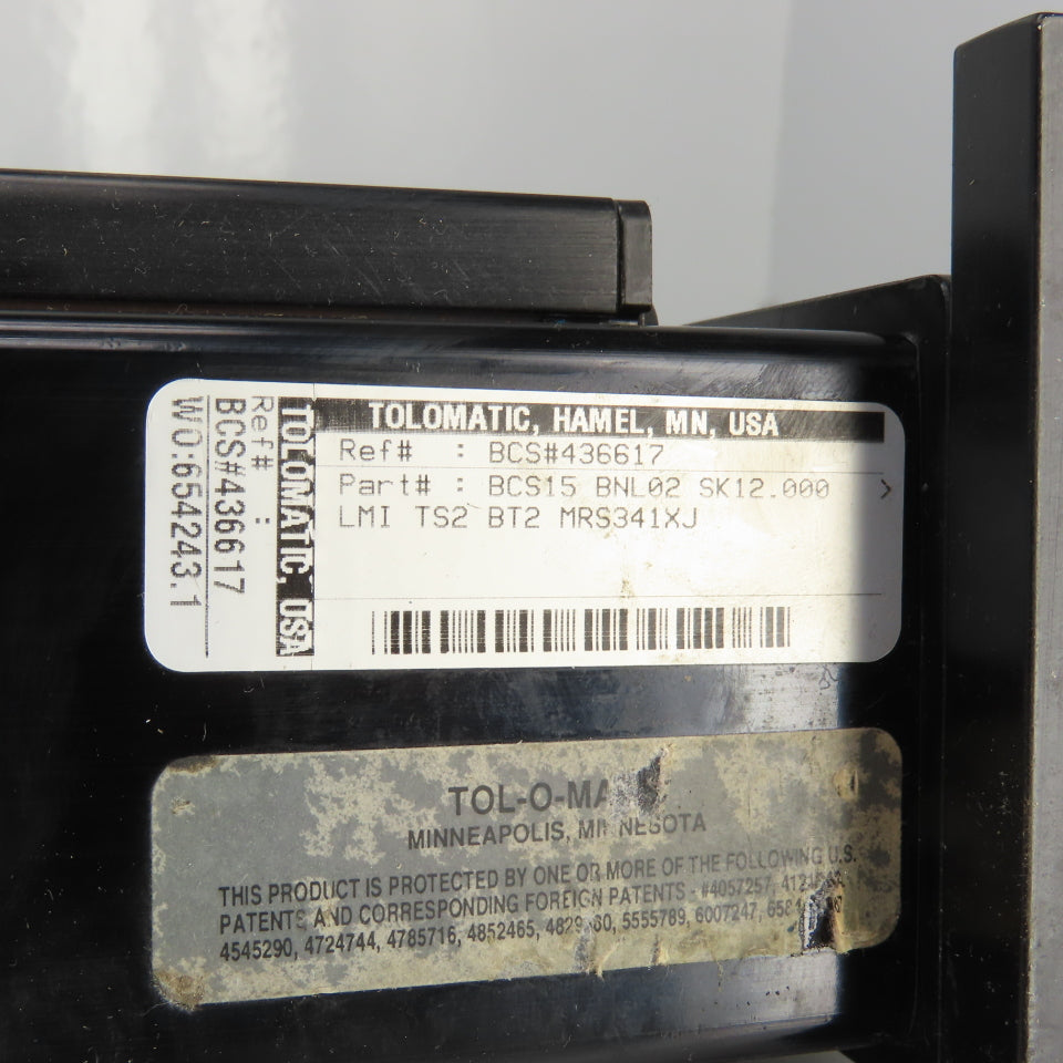 Tolomatic BCS744757 BCS15/BNL02 Rodless Linear Screw Actuator 12" Travel 22" OAL