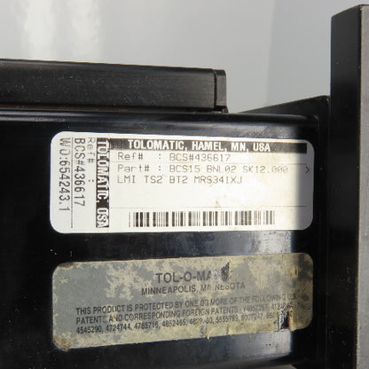 Tolomatic BCS744757 BCS15/BNL02 Rodless Linear Screw Actuator 12" Travel 22" OAL