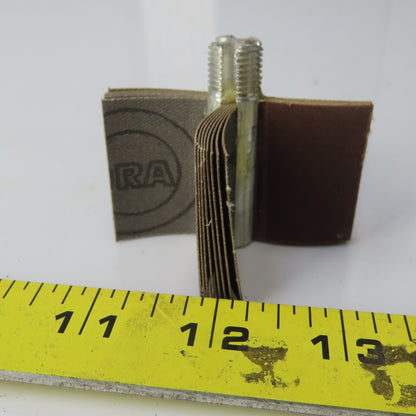 2-1/2" Diameter 4 Bondle 320 Grit Flapwheel Sander 1/2-20 Thread Lot of 6