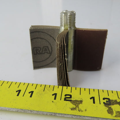 2-1/2" Diameter 4 Bondle 320 Grit Flapwheel Sander 1/2-20 Thread Lot of 6