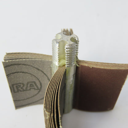 2-1/2" Diameter 4 Bondle 320 Grit Flapwheel Sander 1/2-20 Thread Lot of 6
