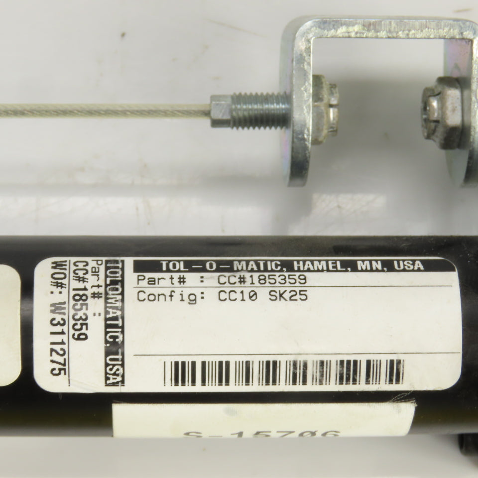 Tol-o-matic CC#185359 CC10/SK25 Double Acting Cable Cylinder 1" Bore 25" Stroke