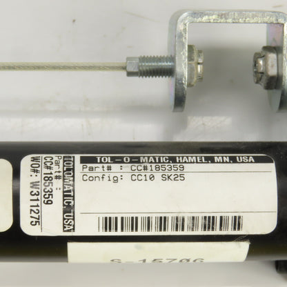 Tol-o-matic CC#185359 CC10/SK25 Double Acting Cable Cylinder 1" Bore 25" Stroke