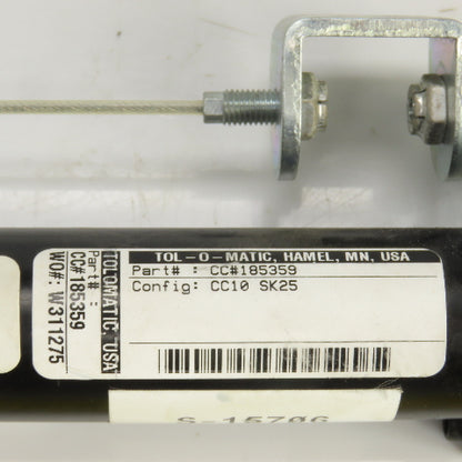 Tol-o-matic CC#185359 CC10/SK25 Double Acting Cable Cylinder 1" Bore 25" Stroke