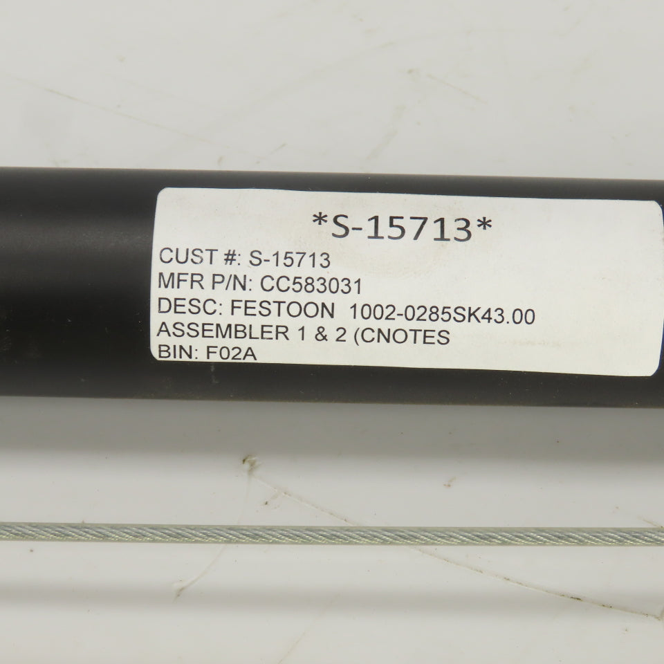 Tol-o-matic CC#583031 CC10/SK43 Double Acting Cable Cylinder 1" Bore 43" Stroke