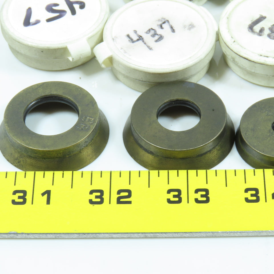 Parlec Misc. Double Angle Coolant Seal .477" .536" Various Sizes Lot of 38