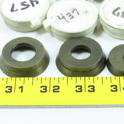 Parlec Misc. Double Angle Coolant Seal .477" .536" Various Sizes Lot of 38