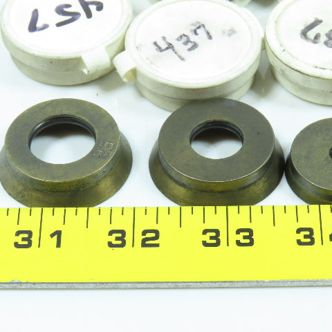 Parlec Misc. Double Angle Coolant Seal .477" .536" Various Sizes Lot of 38