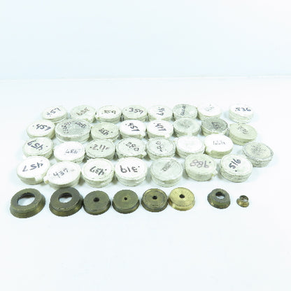 Parlec Misc. Double Angle Coolant Seal .477" .536" Various Sizes Lot of 38