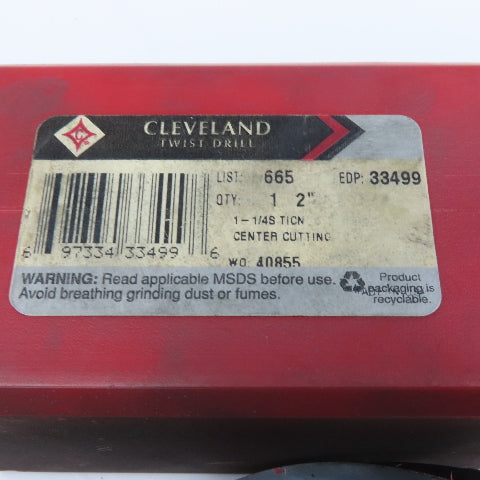 Cleveland 2" Diam. 2 Flute Spiral Center Cutting End Mill 1-1/4" Shank 2" LOC