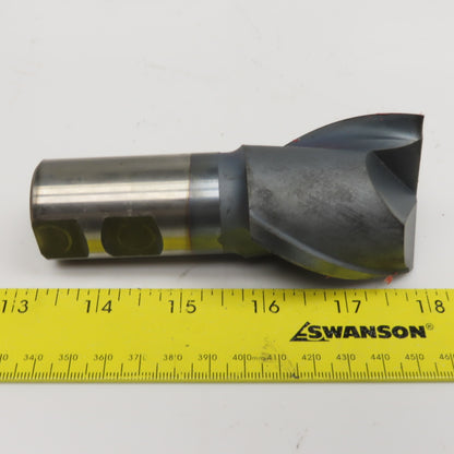 Cleveland 2" Diam. 2 Flute Spiral Center Cutting End Mill 1-1/4" Shank 2" LOC