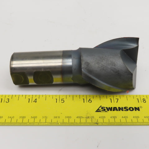 Cleveland 2" Diam. 2 Flute Spiral Center Cutting End Mill 1-1/4" Shank 2" LOC
