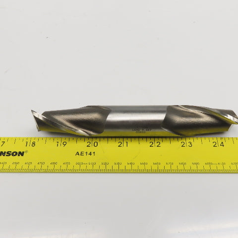 Hertel 1" Diam 2 Flute Spiral Double Ended End Mill 5.567 Lead 1-3/4" LOC