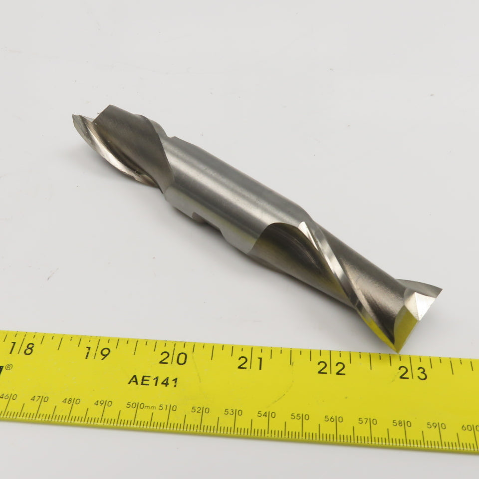 Hertel 1" Diam 2 Flute Spiral Double Ended End Mill 5.567 Lead 1-3/4" LOC