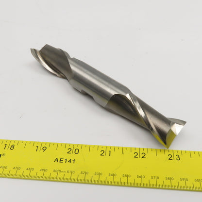 Hertel 1" Diam 2 Flute Spiral Double Ended End Mill 5.567 Lead 1-3/4" LOC