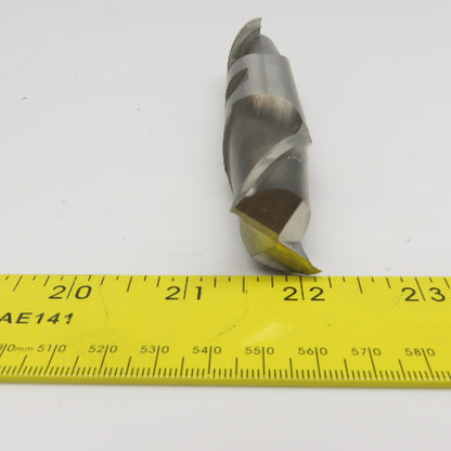 Hertel 1" Diam 2 Flute Spiral Double Ended End Mill 5.567 Lead 1-3/4" LOC